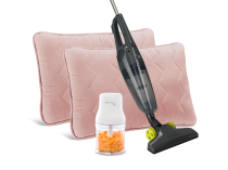 Storm Vac Правосмукалка, JOY Кујнски сечко и Две Velvet Перници