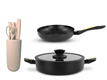 Delimano Eterna Legend Округла тава, Тава за пржење и Сет ножеви