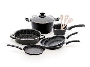 Delimano Stone Leged Black - 10 делен Сет садови за готвење