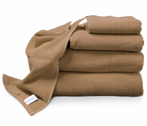 DORMEO COTTON TOWEL SET BROWN/BEIGE